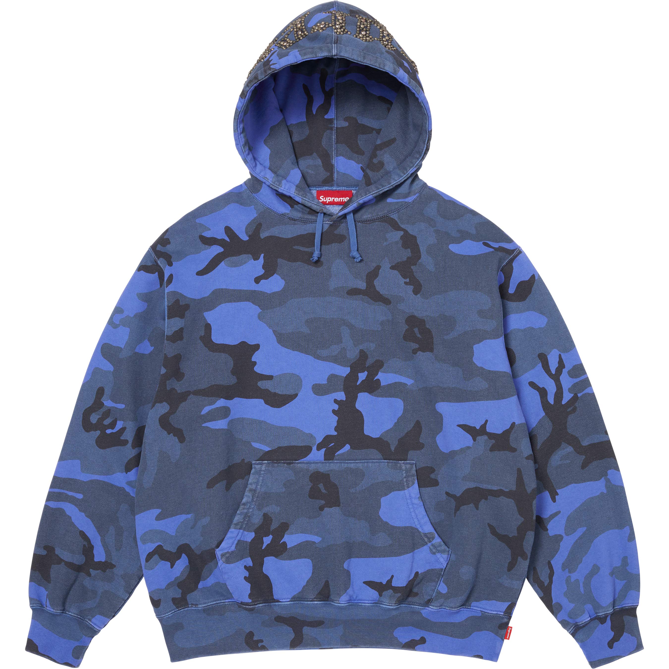 Overdyed Studded Hooded Sweatshirt view 8
